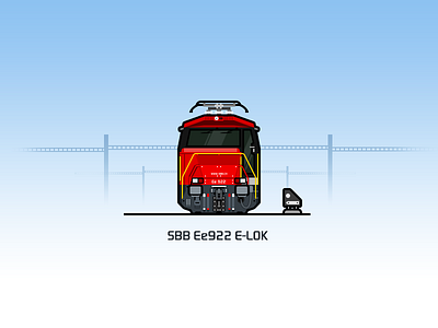 SBB Ee922 locomotive train