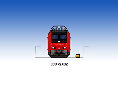 SBB Re482 locomotive train