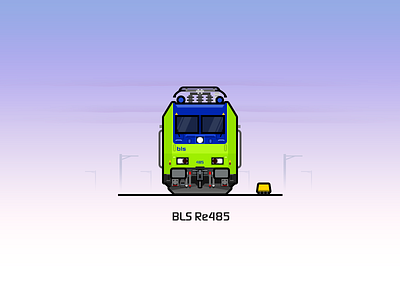 BLS Re485 locomotive train