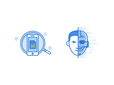 插画 human identification sim