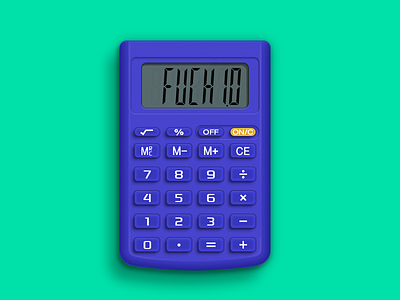 Calculator calculator green purple