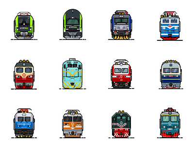 RailFace illustration train