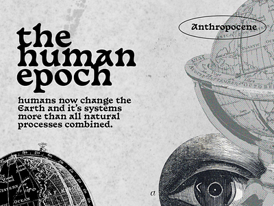 Poster: Anthropocene design graphic design poster