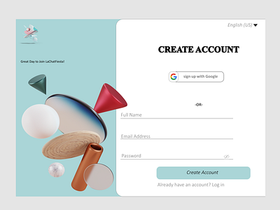 Sign UP design ui