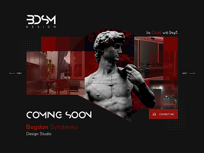 BDSM - Design Studio Coming Soon branding coming soon page comingsoon design digital dribble graphic design graphic art illustration logo ui ux webdesign