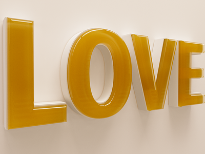 LOVE 3D NR 3d animation branding graphic design icon illustration logo motion graphics typography