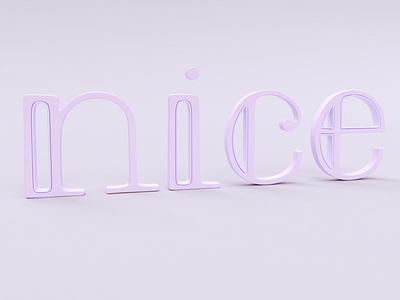 nice 3d letterin 3d branding design graphic design illustration logo typography ui vector