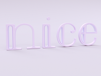 nice 3d letterin