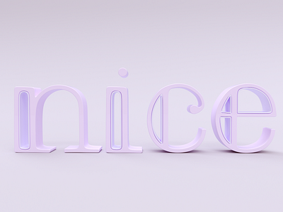 letterin 3d nice