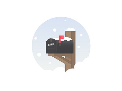 Happy Snow Day!! adobe illustrator arkansas day email icons illustration mail box mail man mailbox personal work snow snowing