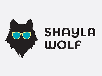 I got an invite! branding illustration logo sunglasses wolf