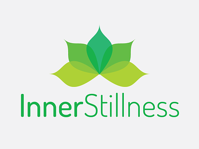 Logo for a friend's yoga & massage therapy business branding green illustration leaves logo