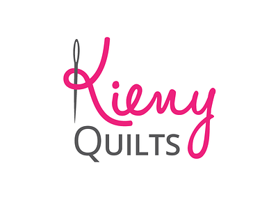 Kieny Quilts final logo branding design font illustration illustrator logo logo design typography