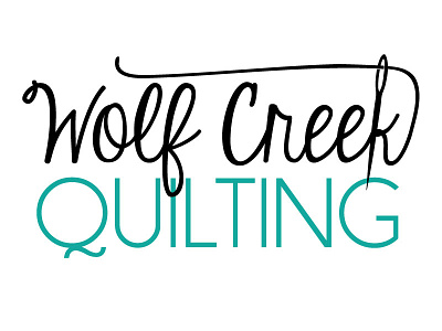 Wolf Creek Quilting Logo branding design logo quilting sewing