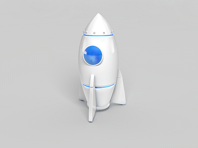 The rockets 3d ander dribbble icon