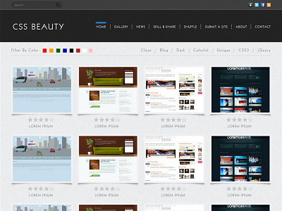 CSS Beauty agency clean creative design freelancer interface portfolio studio web