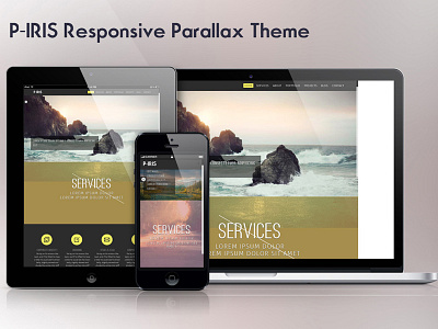 P-iris Premium Bootstrap Parallax Theme bootstrap business clean creative minimal onepage parallax premium responsive theme