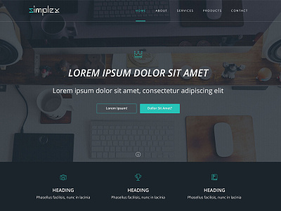 FREE PSD Template Simplex