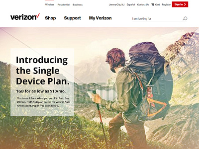 Verizon Landing Page