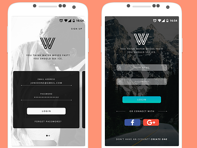 Sign In Screen #1 android freelancer login mobile sign up ui ux