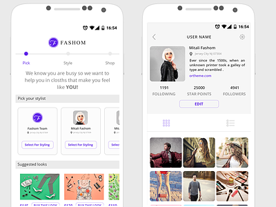 Fashion Mobile App android fashion free freelancer ios psd ui ux