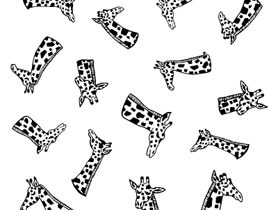 Cool Giraffes animal illustration design giraffes illustration