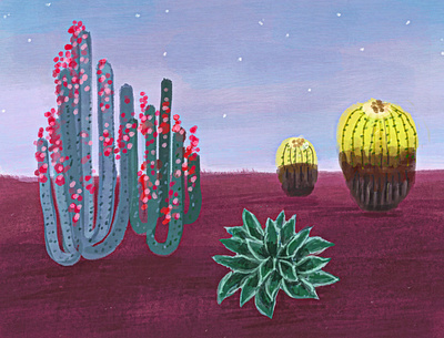Desert Vibes desert illustration design illustration landscape procreate
