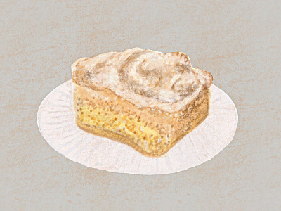 Coffee Cake breakfast cake coffee dessert food illustration foodie illustration snack tea