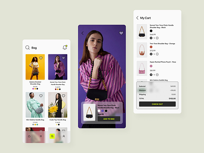 Fashion Mobile App design mobile ui