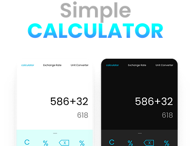 Simple Calculator Design 3d animation app design calculator calculator app design design figma figmadesign graphic design illustration logo ui web design