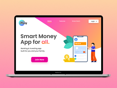 Ok pay app UI design.