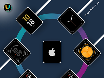 Apple watch faces 3d app design apple design figma figmadesign graphic design illustration logo ui watch watchfaces web design