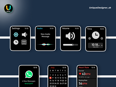 Apple watch settings 3d animation app design apple branding design figma figmadesign graphic design illustration logo motion graphics settings ui watch web design
