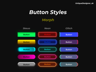 Button styles - Morph by V Sai Krishna on Dribbble