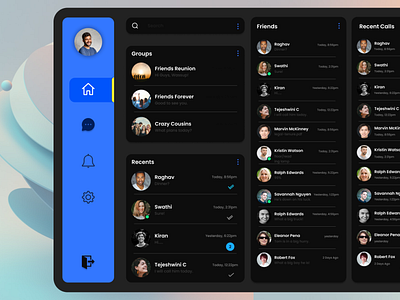 Chat app UI design