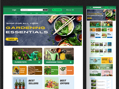 Online Plants Website UI design view branding design figma figmadesign graphic design plants ui web design website