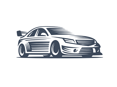 Sport Car 2 car line logo racing sport street style