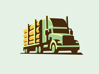 truck car illustration logo truck
