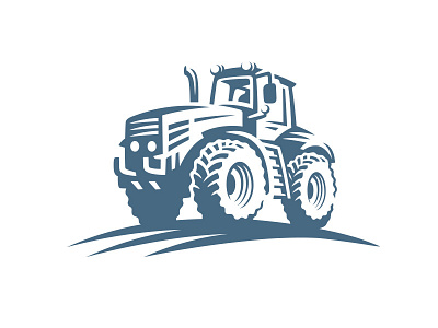 Tractor icon illustration logo tractor