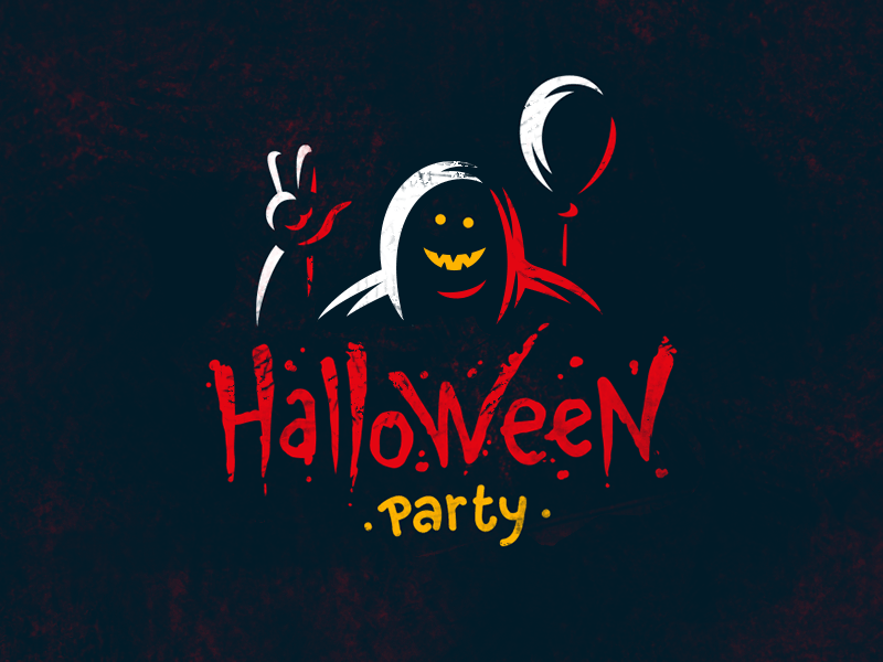 Halloween Party halloween logo party smile