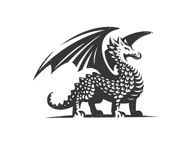 Dragon dragon emblem logo