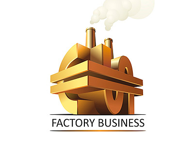 Factory Business business dollar euro factory logo