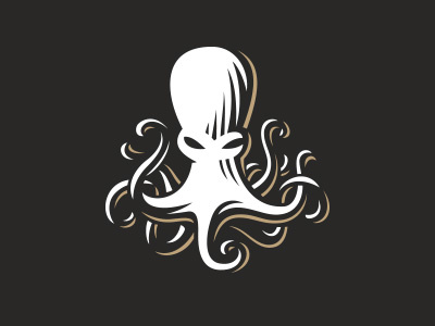 Octopus design illustration logo octopus vector