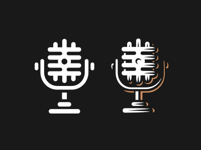 Microphone icon logo microphone