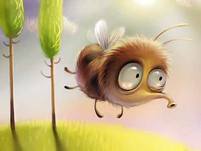 bees bee illustration