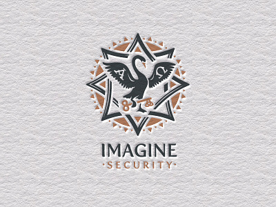 Imagine Security imagine logo security swan