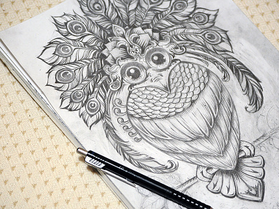 sketch bird next