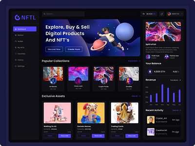 NFT Dashboard Design