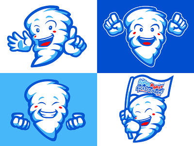 Foam Party Entertainment | Mascot Design blue mascot cartoon mascot foam mascot foam party mascot ice cream mascot mascot concept design mascot design minimalist mascot professional mascot professional mascot design white blue mascot white mascot