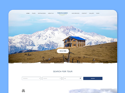 Hero Section UI | Tours and Travels Site hero design tours and travels ui